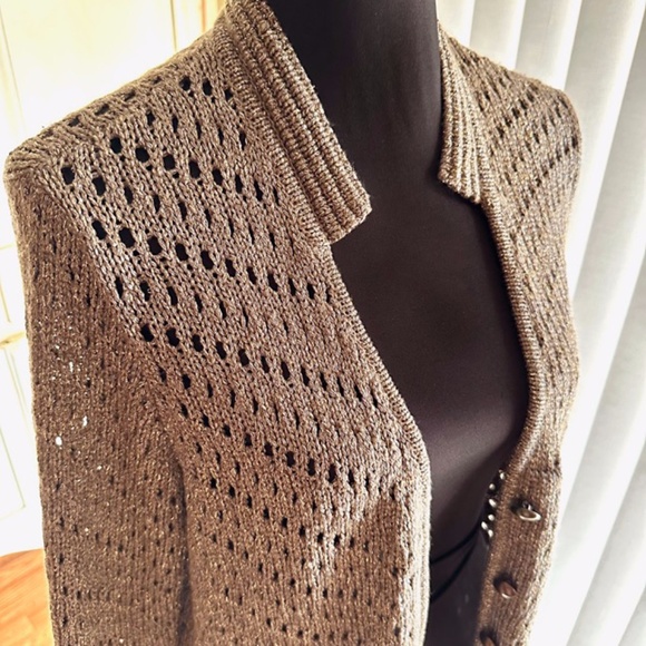 SUNDANCE Open Weave Sweater - Picture 1 of 8